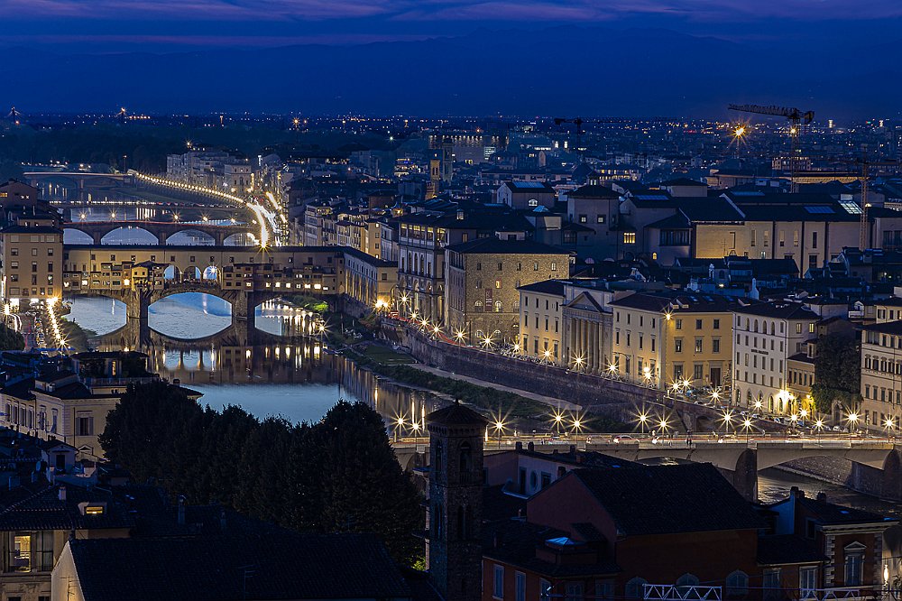 20 - FIRENZE DI SERA DAL MICHELANGELO .jpg
